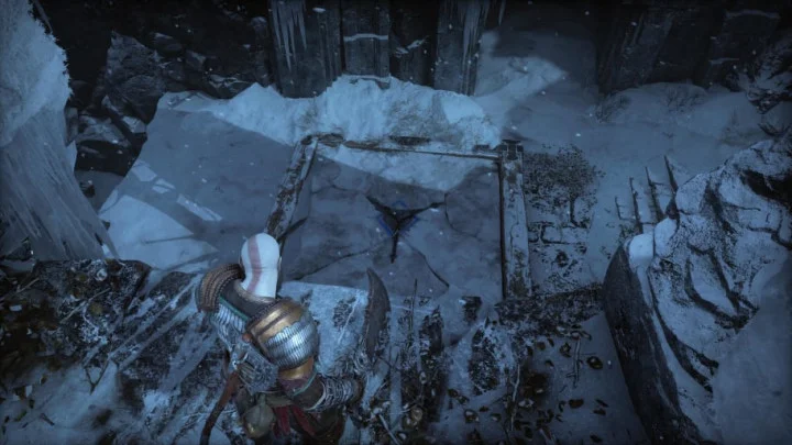 How to Break the Crack on the Floor Outside the Shrine in God of War Ragnarök